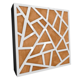 Sound Absorbing Acoustic Panel «Skyross Fabric» White Gloss