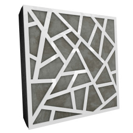 Sound Absorbing Acoustic Panel «Skyross Fabric» White Gloss