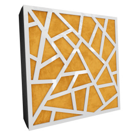 Sound Absorbing Acoustic Panel «Skyross Fabric» White Gloss