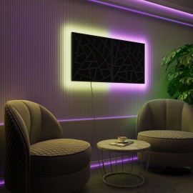 Acoustic Panels "Skyross" with RGB Backlight Together version