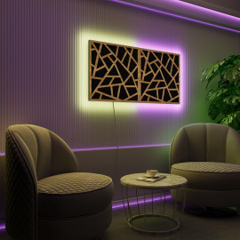 Acoustic Panels "Skyross" with RGB Backlight Together version