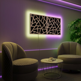 Acoustic Panels "Skyross" with RGB Backlight Together version