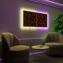 Acoustic Panels "Skyross" with RGB Backlight Together version