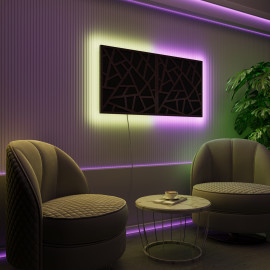 Acoustic Panels "Skyross" with RGB Backlight Together version