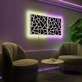 Acoustic Panels "Skyross" with RGB Backlight Together version