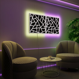 Acoustic Panels "Skyross" with RGB Backlight Together version