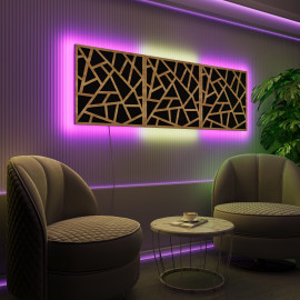 Acoustic Panels "Skyross" with RGB Backlight Together version