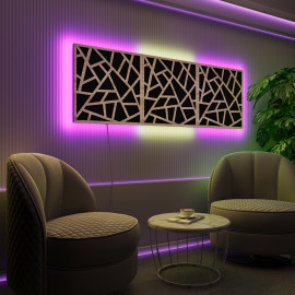 Acoustic Panels "Skyross" with RGB Backlight Together version