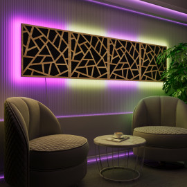 Acoustic Panels "Skyross" with RGB Backlight Together version
