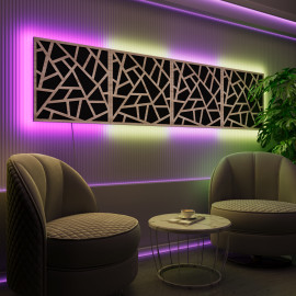 Acoustic Panels "Skyross" with RGB Backlight Together version