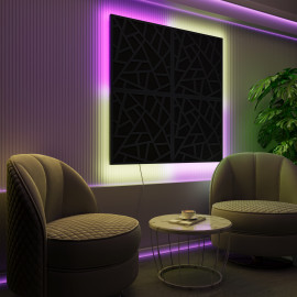 Acoustic Panels "Skyross" with RGB Backlight Together version