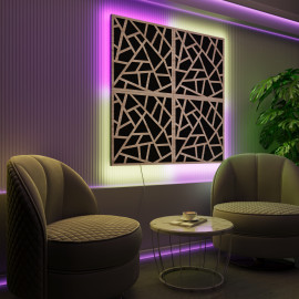 Acoustic Panels "Skyross" with RGB Backlight Together version