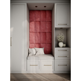 Decorative fabric velvet panels «Soft Long»