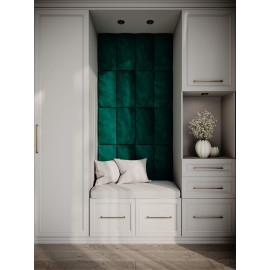 Decorative fabric velvet panels «Soft Long»