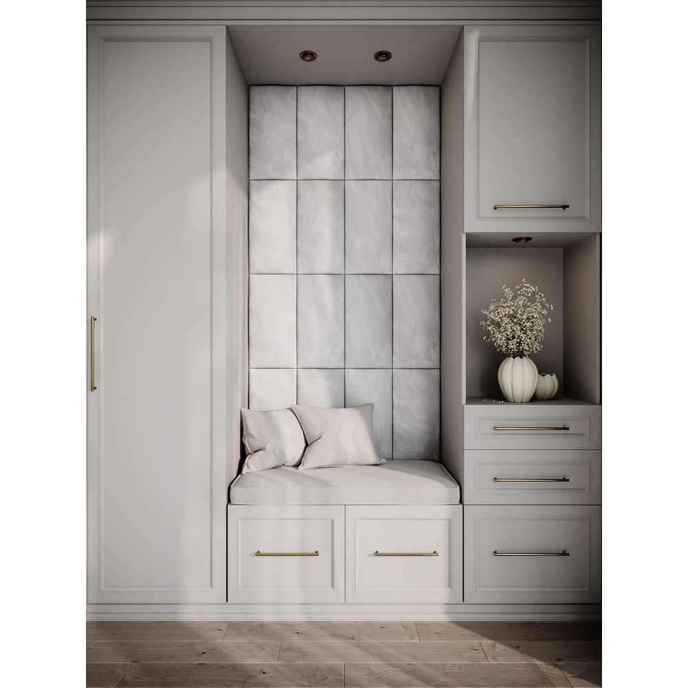 Decorative fabric velvet panels «Soft Long»