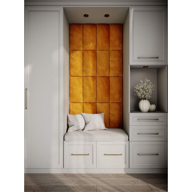 Decorative fabric velvet panels «Soft Long»