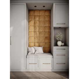 Decorative fabric velvet panels «Soft»