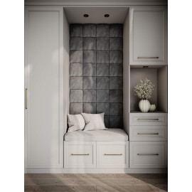 Decorative fabric velvet panels «Soft»