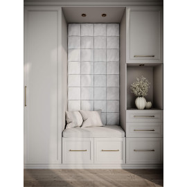 Decorative fabric velvet panels «Soft»