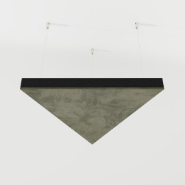 Acoustic Ceiling Panels Velvet Fabric «TRIADA-Cinematic» with mounting kit