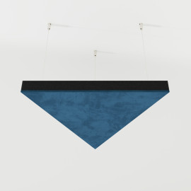 Acoustic Ceiling Panels Velvet Fabric «TRIADA-Cinematic» with mounting kit