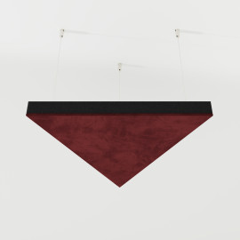 Acoustic Ceiling Panels Velvet Fabric «TRIADA-Cinematic» with mounting kit