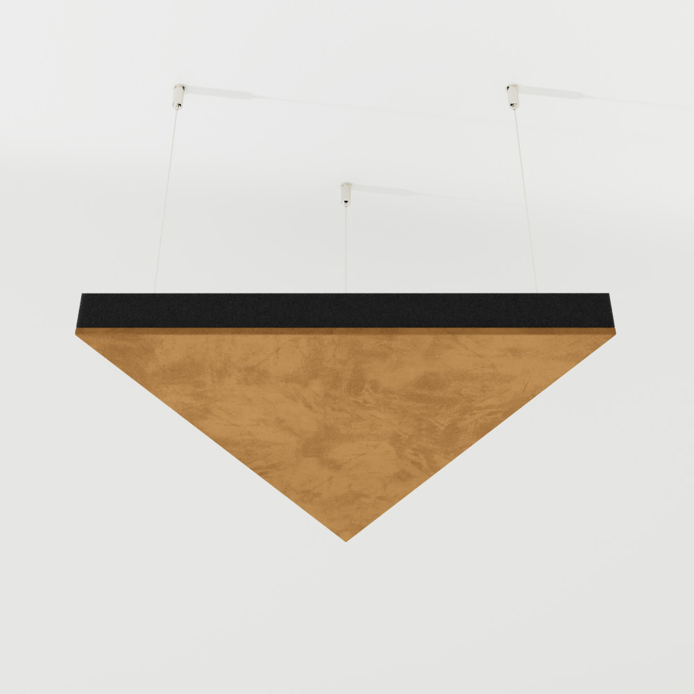 Acoustic Ceiling Panels Velvet Fabric «TRIADA-Cinematic» with mounting kit