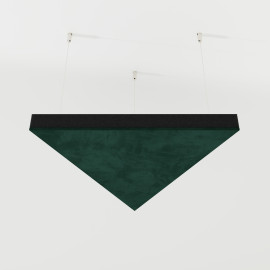 Acoustic Ceiling Panels Velvet Fabric «TRIADA-Cinematic» with mounting kit