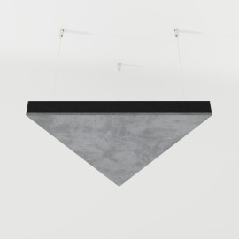 Acoustic Ceiling Panels Velvet Fabric «TRIADA-Cinematic» with mounting kit