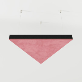 Acoustic Ceiling Panels Velvet Fabric «TRIADA-Cinematic» with mounting kit