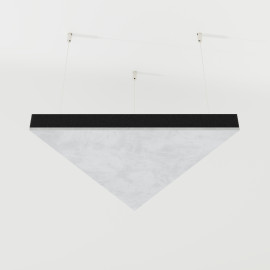 Acoustic Ceiling Panels Velvet Fabric «TRIADA-Cinematic» with mounting kit