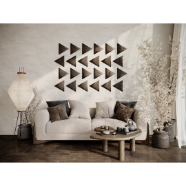 Decorative fabric velvet panels «Triangle Velvex»