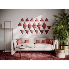 Decorative fabric velvet panels «Triangle Velvex»