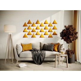 Decorative fabric velvet panels «Triangle Velvex»