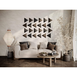 Decorative fabric velvet panels «Triangle Velvex»