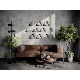 Decorative fabric velvet panels «Triangle Velvex»