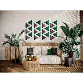 Decorative fabric velvet panels «Triangle Velvex»