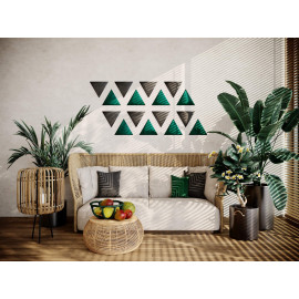 Decorative fabric velvet panels «Triangle Velvex»
