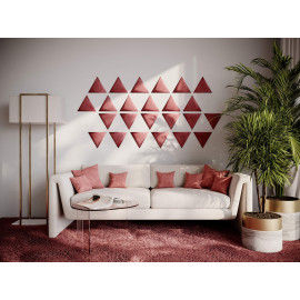Decorative fabric velvet panels «Triangle Velvex»