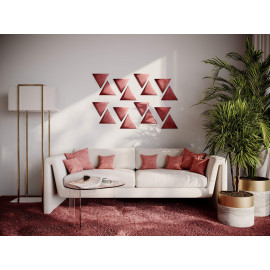 Decorative fabric velvet panels «Triangle Velvex»