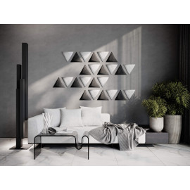 Decorative fabric velvet panels «Triangle Velvex»