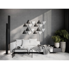 Decorative fabric velvet panels «Triangle Velvex»