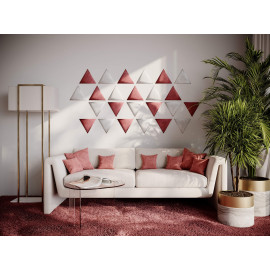 Decorative fabric velvet panels «Triangle Velvex»