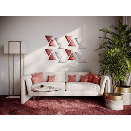 Decorative fabric velvet panels «Triangle Velvex»