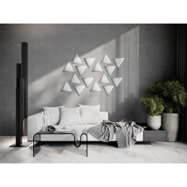 Decorative fabric velvet panels «Triangle Velvex»