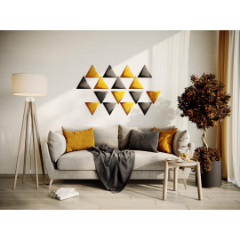 Decorative fabric velvet panels «Triangle Velvex»