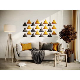 Decorative fabric velvet panels «Triangle Velvex»