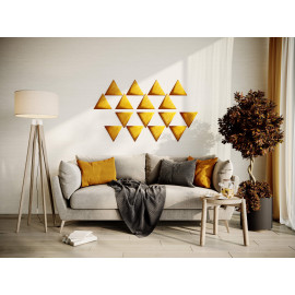 Decorative fabric velvet panels «Triangle Velvex»