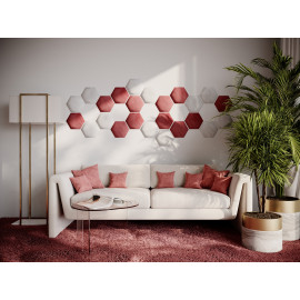 Decorative fabric velvet panels «Hexagon Velvex»