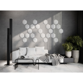 Decorative fabric velvet panels «Hexagon Velvex»
